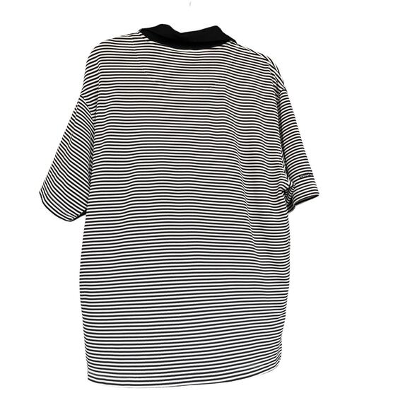 Ping Mens Golf Polo Shirt Extra Large XL Striped Dry Fiber Dynamics Black White - Picture 2 of 10